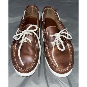 Rancourt & Co. Women's Leather Marion Boat Shoe Chicago Tan/Brown Size 8.5 B